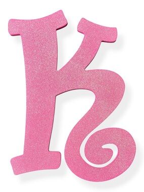 Pink Glitter Letter K Wall Accent